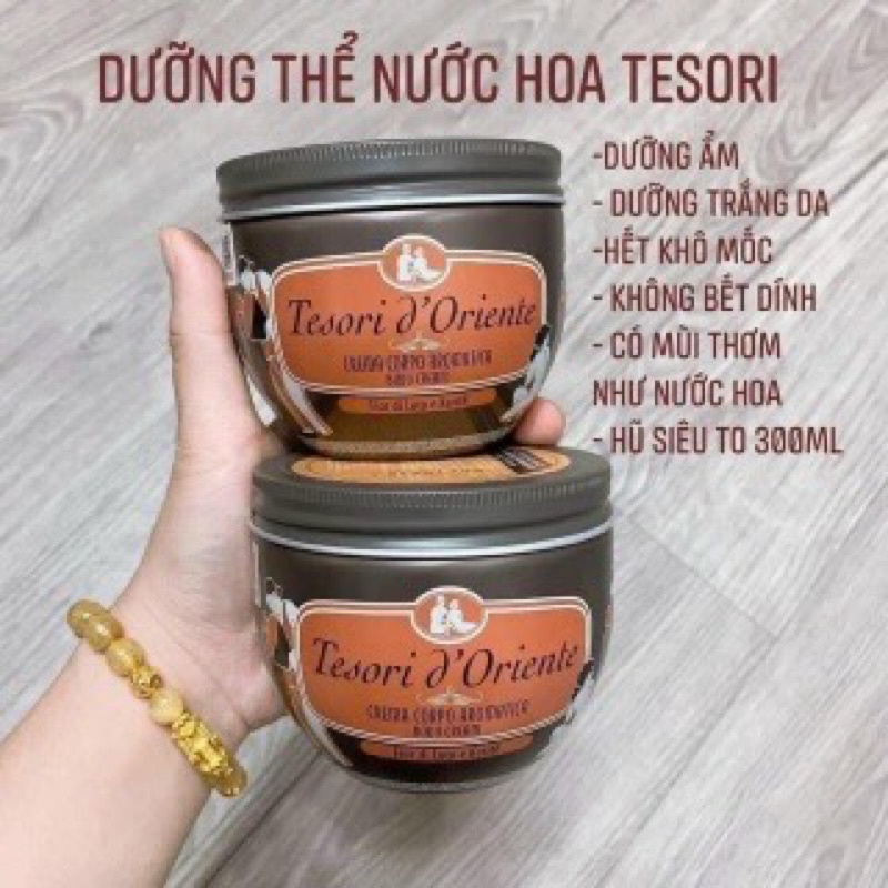 Kem Dưỡng Thể Tesori Hoa Sen Nâu 300g , Sữa Dưỡng Thể Tesori Hoa Sen hương nước hoa dưỡng ẩm mềm mịn da | BigBuy360 - bigbuy360.vn
