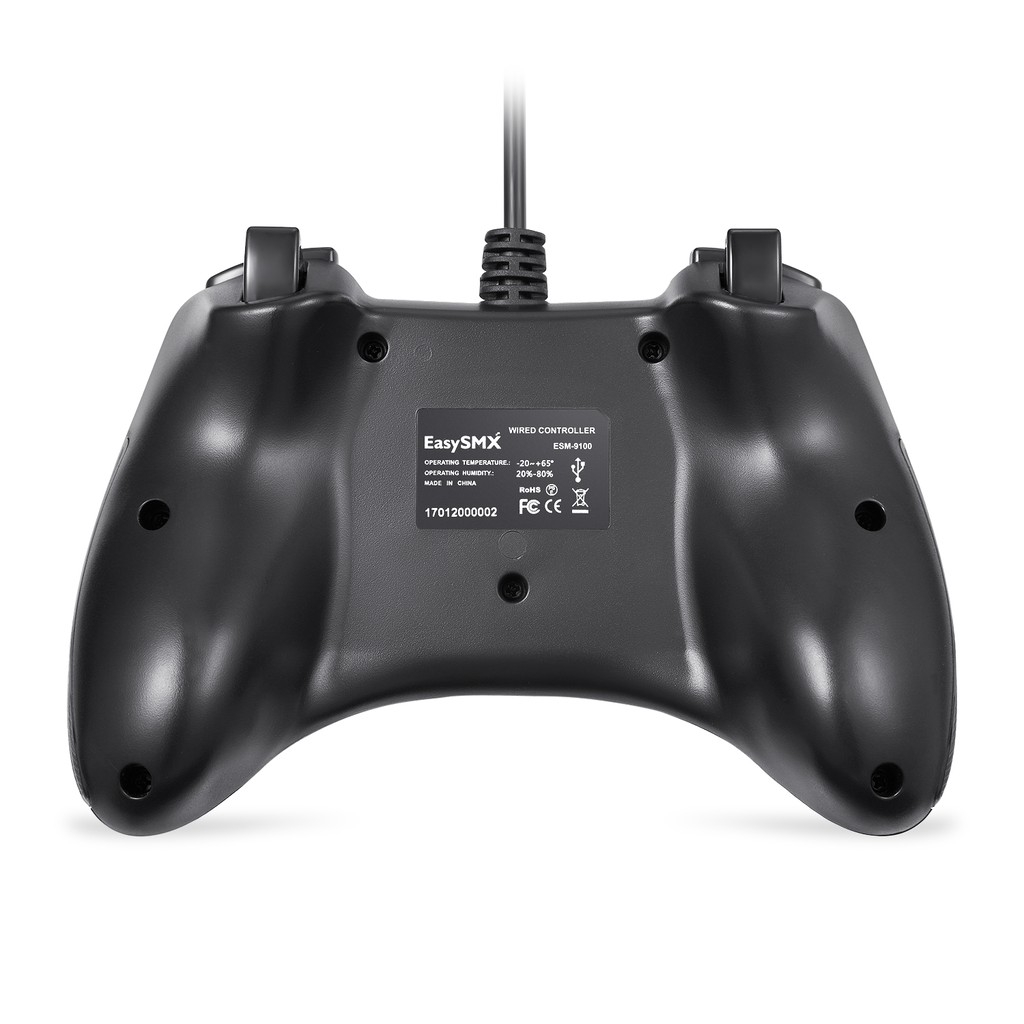 Cần điều khiển có dây EasySMX ESM-9100 sốc kép cho Windows/ Android/ PS3/ TV Box (màu xám)