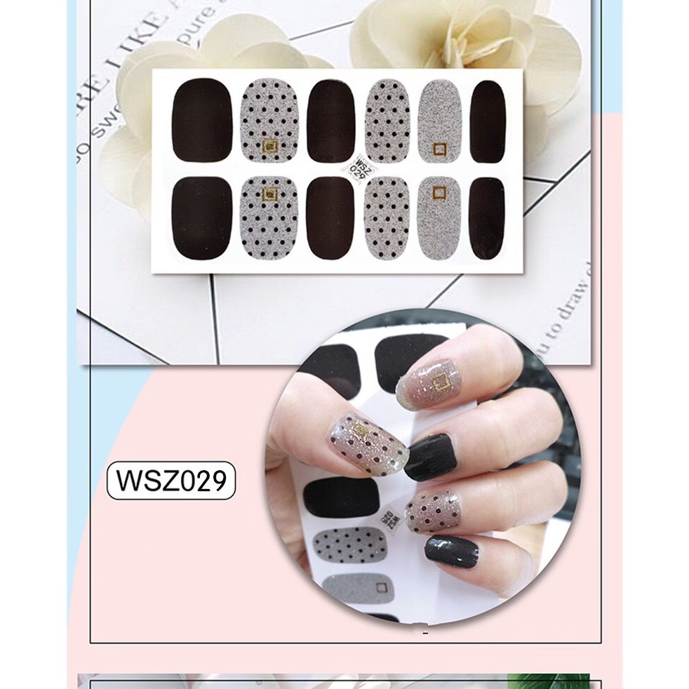 Set Sticker Dán Móng Tay 3D Cực Xinh Cho Các Nàng P230 - Nail Wraps HOT TREND