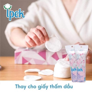 Bông tẩy trang Hàn Quốc Ipek 150 miếng.