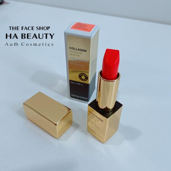 (AUTH_Korea) Son thỏi COLLAGEN AMPOULE LIPSTICK The Face Shop