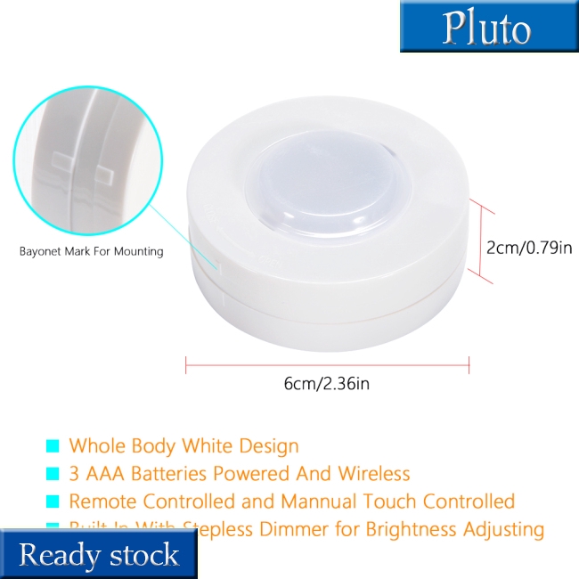 Set 3 đèn LED không dây kèm điều khiển từ xa cho tủ đồ đa năng tiện dụng