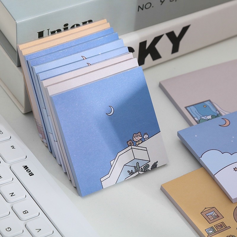Tệp giấy note, giấy note hình cute Hàn quốc nhiều mẫu hình dễ thương