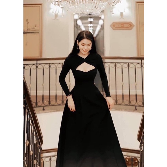 ⚡️BÁN SỈ⚡️Đầm xoè đen phối nhũ khoét ngực | BigBuy360 - bigbuy360.vn