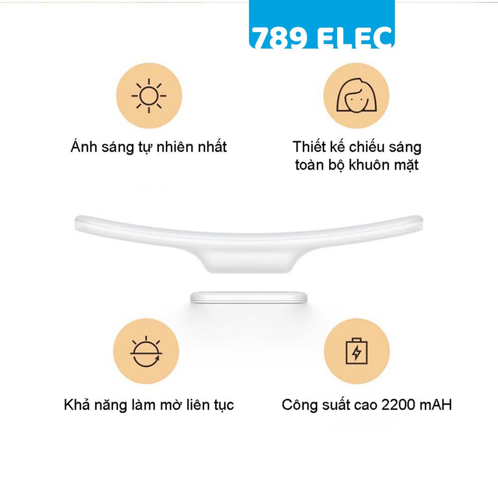 Đèn cảm ứng chuyên dùng cho gương trang điểm Baseus Sunshine Series , pin sạc.