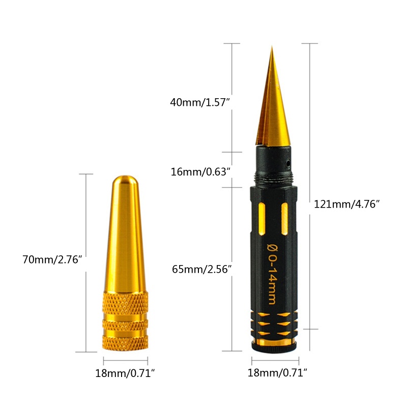 Dụng Cụ Đục Lỗ Kim Loại 0-14mm Cho Xe Hơi Điều Khiển Từ Xa