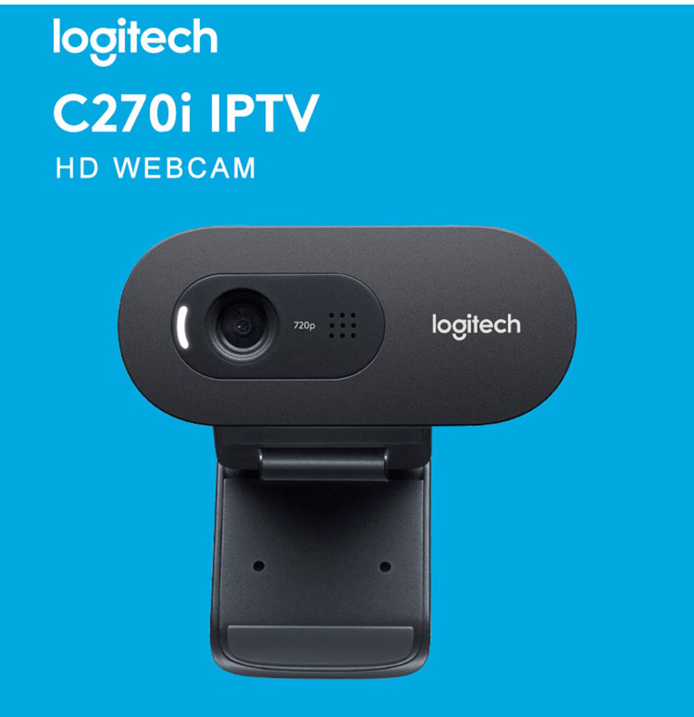 Webcam Logitech C270i HD Video 720P tích hợp micro hỗ trợ chơi game/phát sóng trực tiếp cho máy tính để bàn | BigBuy360 - bigbuy360.vn