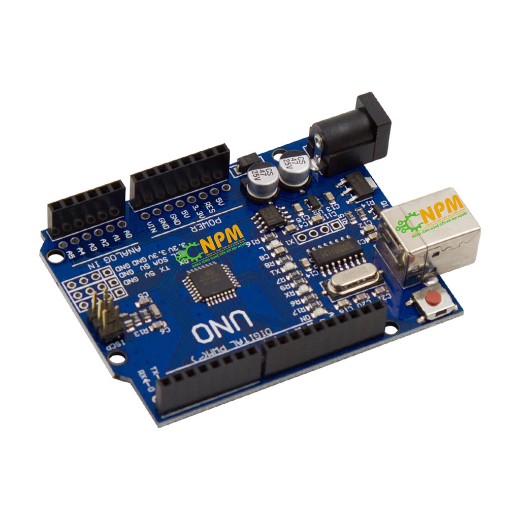 Arduino Uno R3 (mạch arduino uno r3 phiên bản chíp dán)