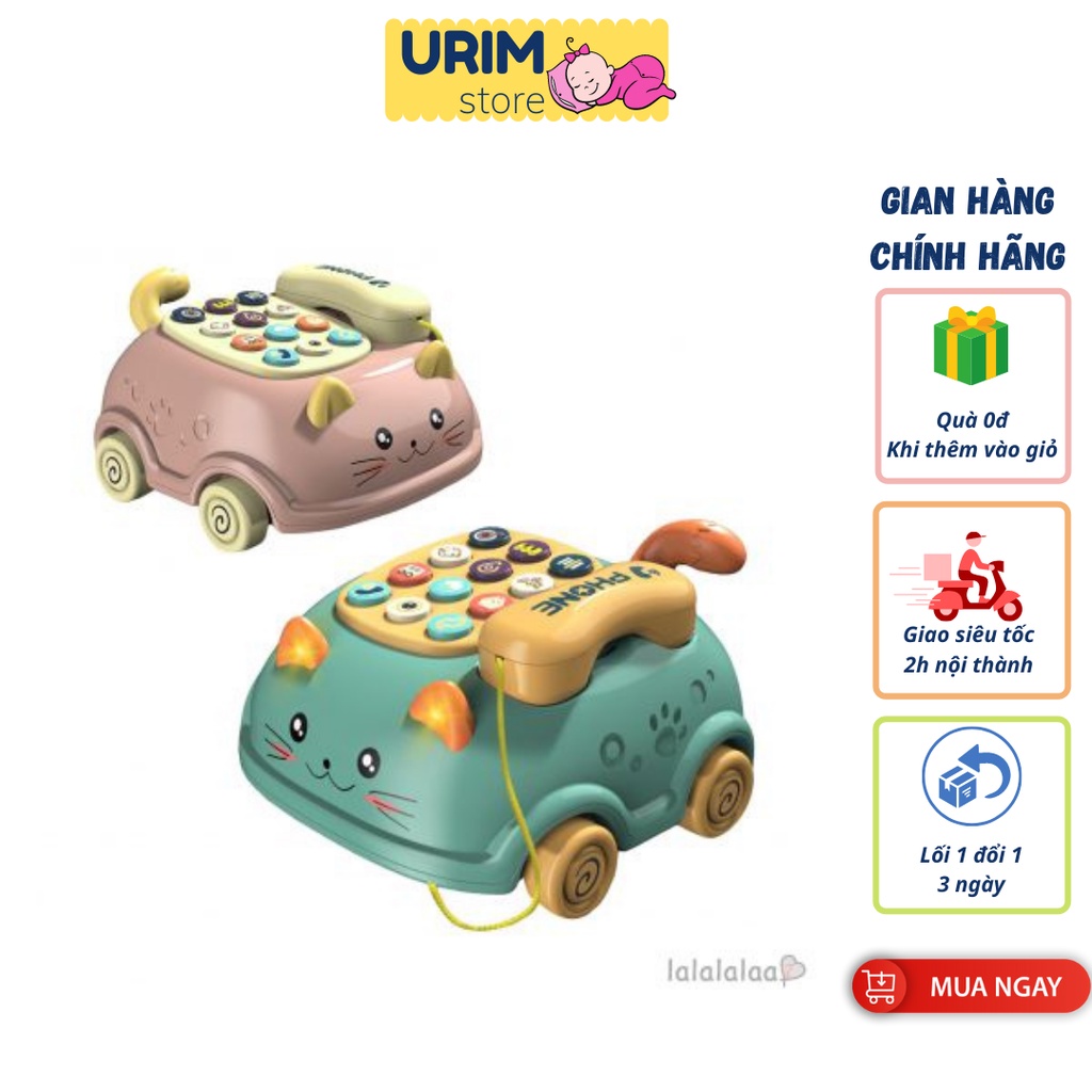 Điện thoại bàn cho bé từ 3 tháng tuổi có nhạc, âm thanh vui nhộn về môi trường xung quanh