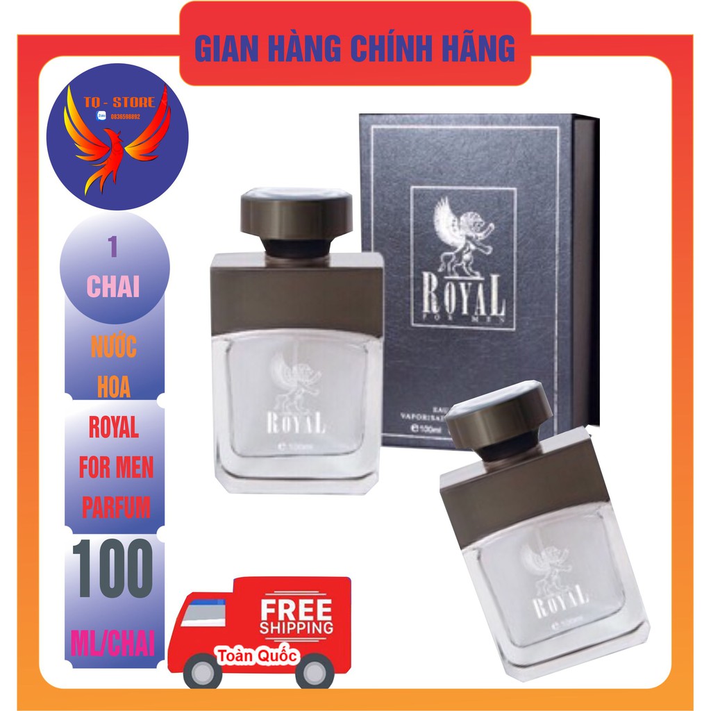 (CÓ VIDEO TỰ QUAY)Nước Hoa nam Sử Tử  R'oy'al For Men Tím 100Ml