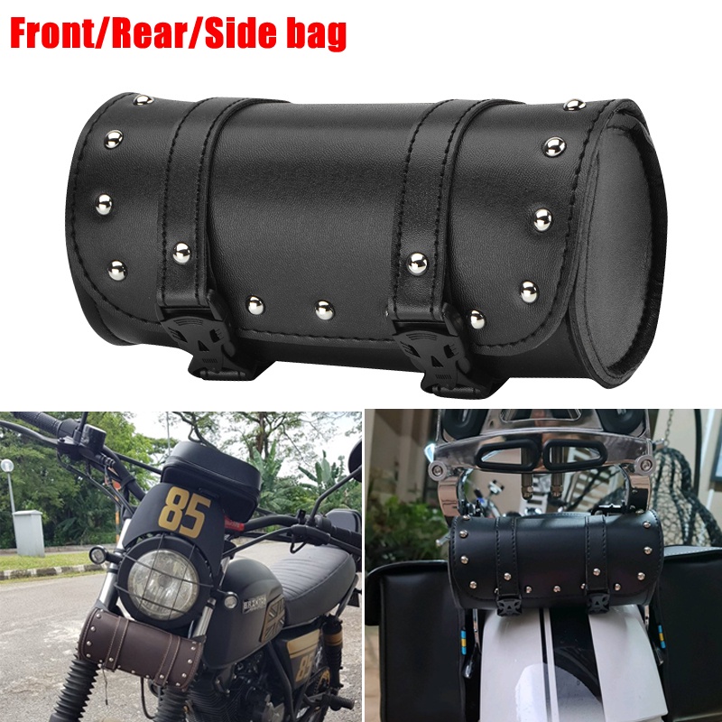 Túi Da PU Gắn Yên Xe Mô Tô Harley cafe racer Tiện Dụng