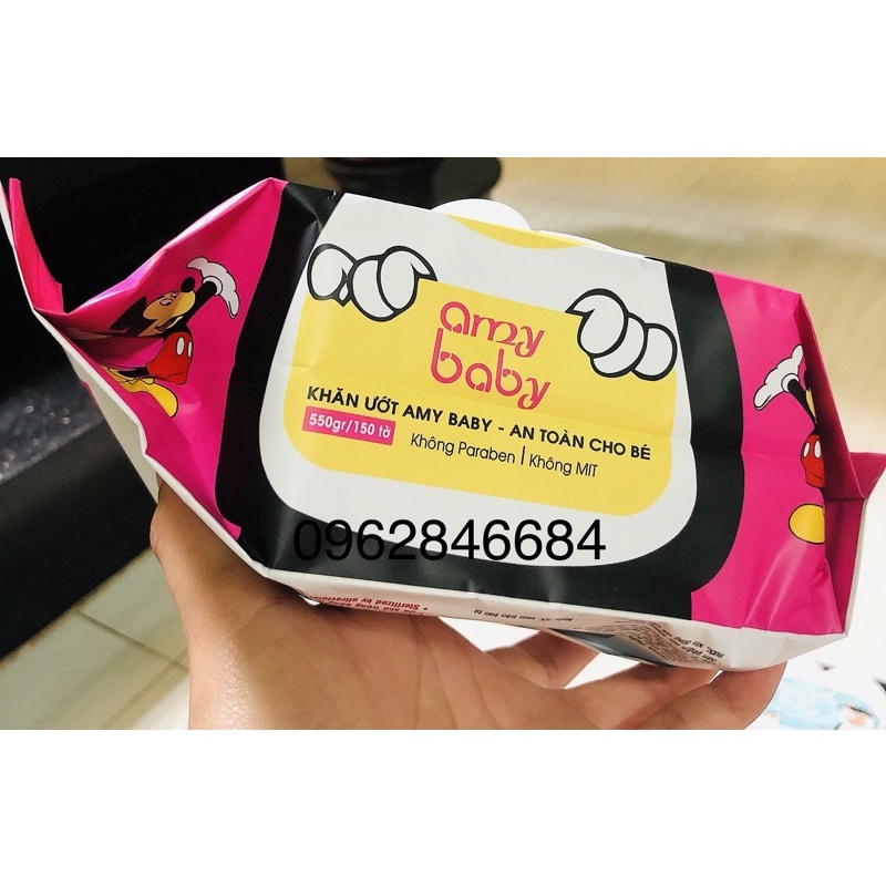 Khăn ướt cao cấp 150g/hộp EMY BABY kháng khuẩn