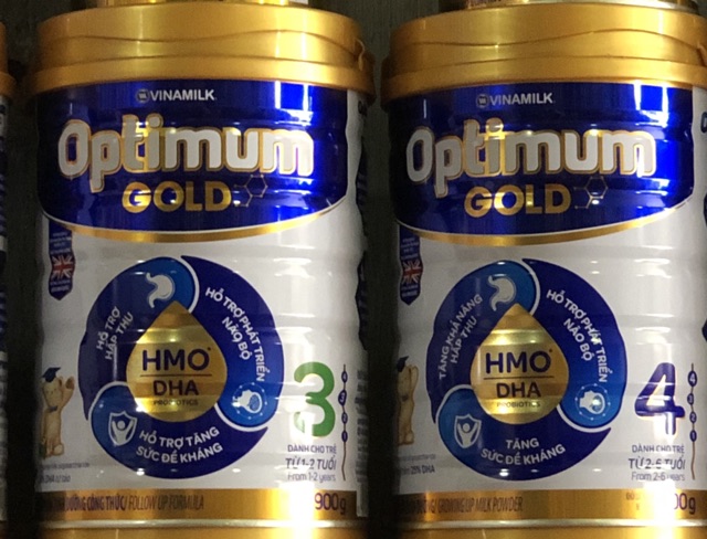 [Mẫu Mới] SỮA BỘT Optimum Gold 3-Gold 4 Lon 900gram