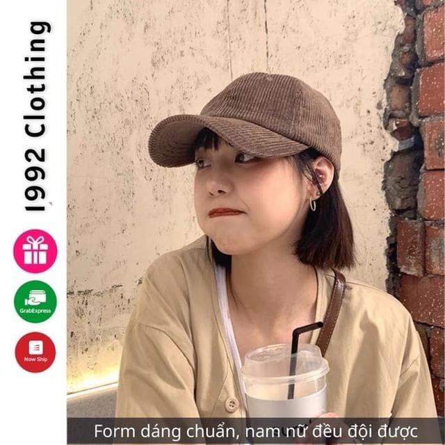 Mũ lưỡi trai nam nữ  Nón Kết nhung trơn thời trang cao cấp Unisex Hàn Quốc đẹp - 1992 clothing