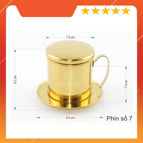 Phin pha cà phê inox 430 vàng anode chất lượng cao, sang trọng,bền, phin inox pha cafe cao cấp từ Xưởng phin màu ba miền