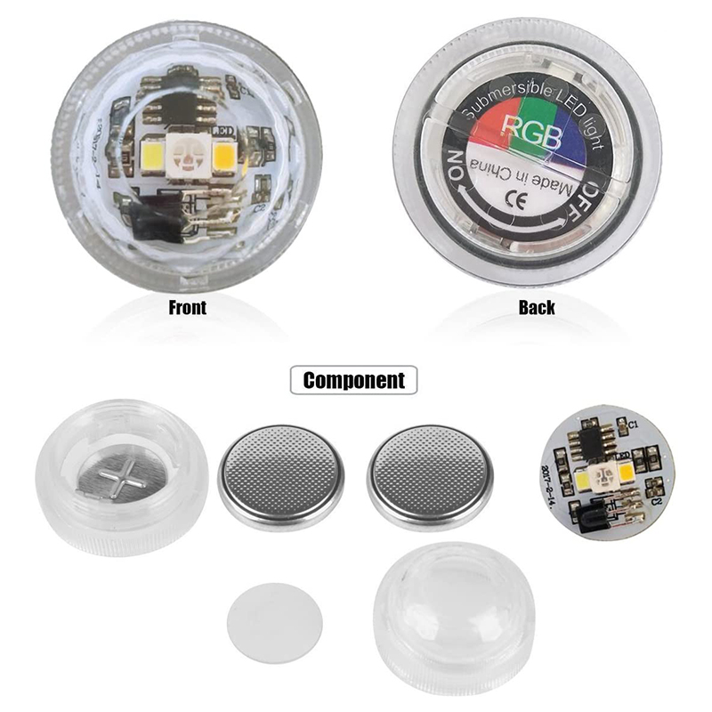 Bộ 12 đèn Led chống thấm nước trang trí bể cá cảnh kèm điều khiển từ xa chất lượng cao