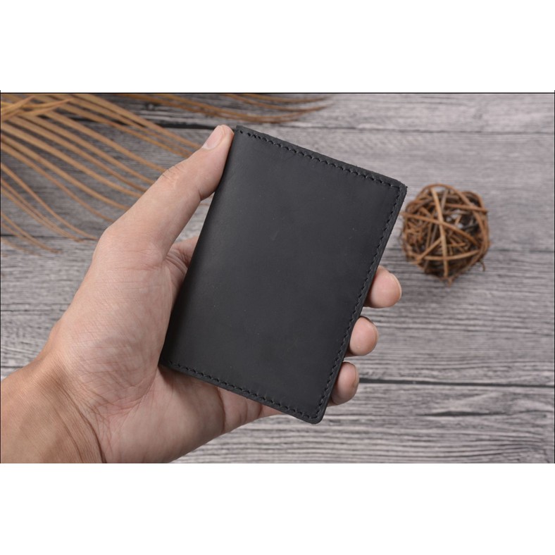 VÍ DA BÒ HANDMADE MAY TAY TỈ MỈ 6 MÀU MINI WALLET