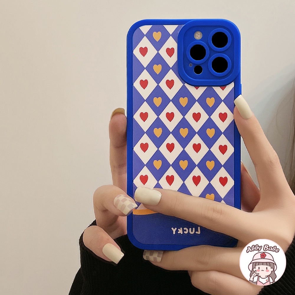 Ốp Điện Thoại TPU Dẻo Họa Tiết Trái Tim Nhiều Màu Xinh Xắn Chống Sốc Cho IP 13 12 11 Pro Max XR 8 7 Plus