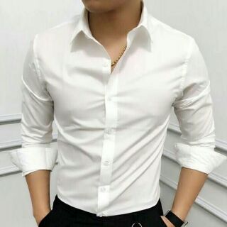 Áo sơ mi nam dài tay vải lụa baoanh
