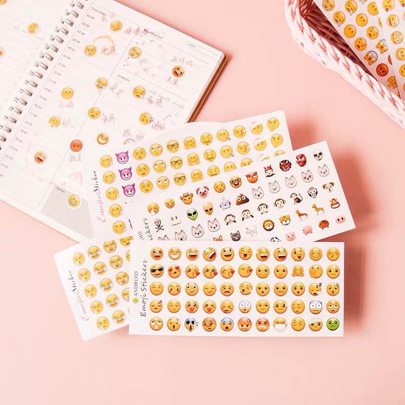Set 12 tấm sticker Icon biểu cảm Pison dễ thương, hình dán cute đáng yêu - PVN1736 - 1 bộ