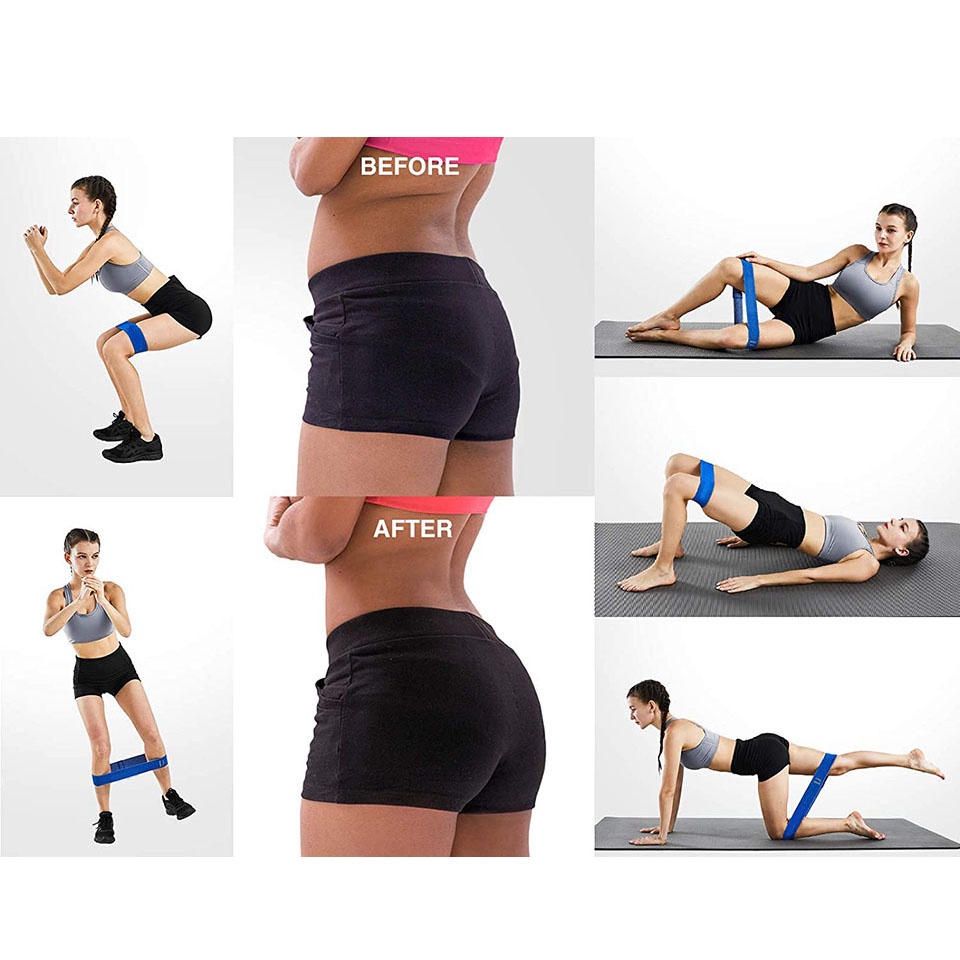 Dây đai co giãn kháng lực hỗ trợ tập yoga/ thể hình đa năng