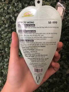 Kềm cắt móng quyên tặng cây dũa