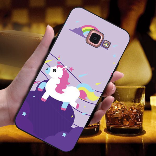Ốp điện thoại silicone cao cấp họa tiết đa dạng cho Samsung Galaxy A9 Pro