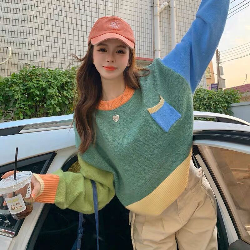 Áo sweater Tay Dài Dáng Rộng Thiết Kế Mới Thời Trang Dành Cho Mùa Thu