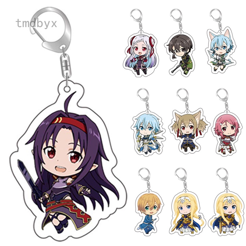 Tmdbyx Móc Khóa Hình Sword Art Online Kirito Asuna Yuuki Asuna Asada Shino Q