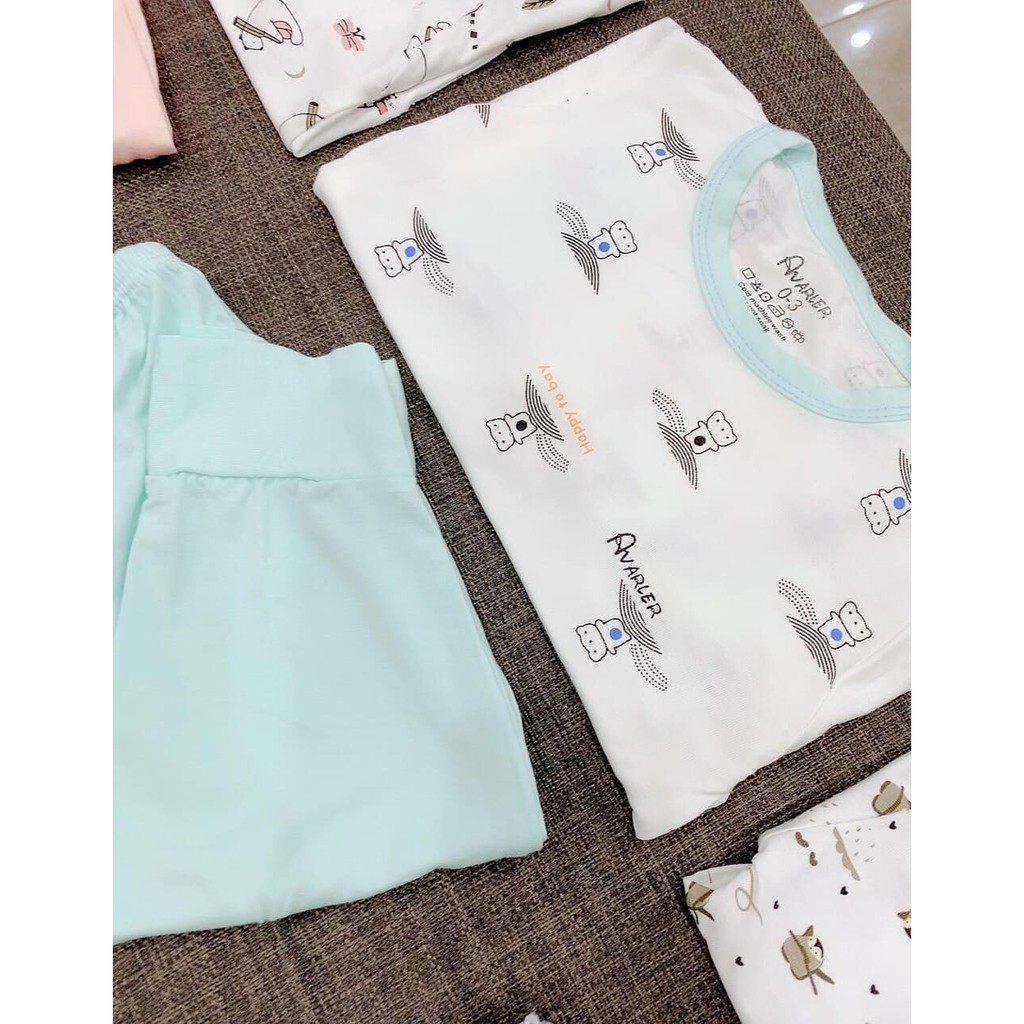 Bộ Avaler petit sợi tre dài tay co giãn 8 chiều cho bé 0-18 tháng