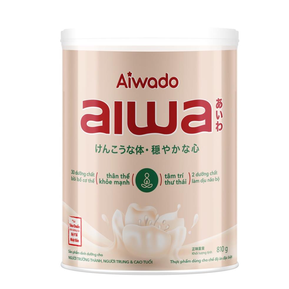 Sữa bột Aiwado Aiwa - Thân Khoẻ Tâm An 810g