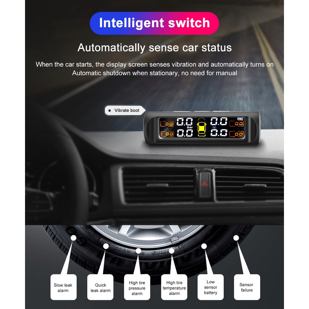 Thiết Bị Báo Động Áp Suất Lốp Xe Hơi TPMS