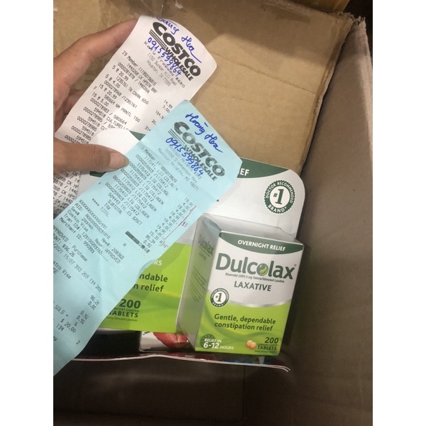 Viên uống chống táo bón Dulcolax-hàng Mỹ đủ Bill