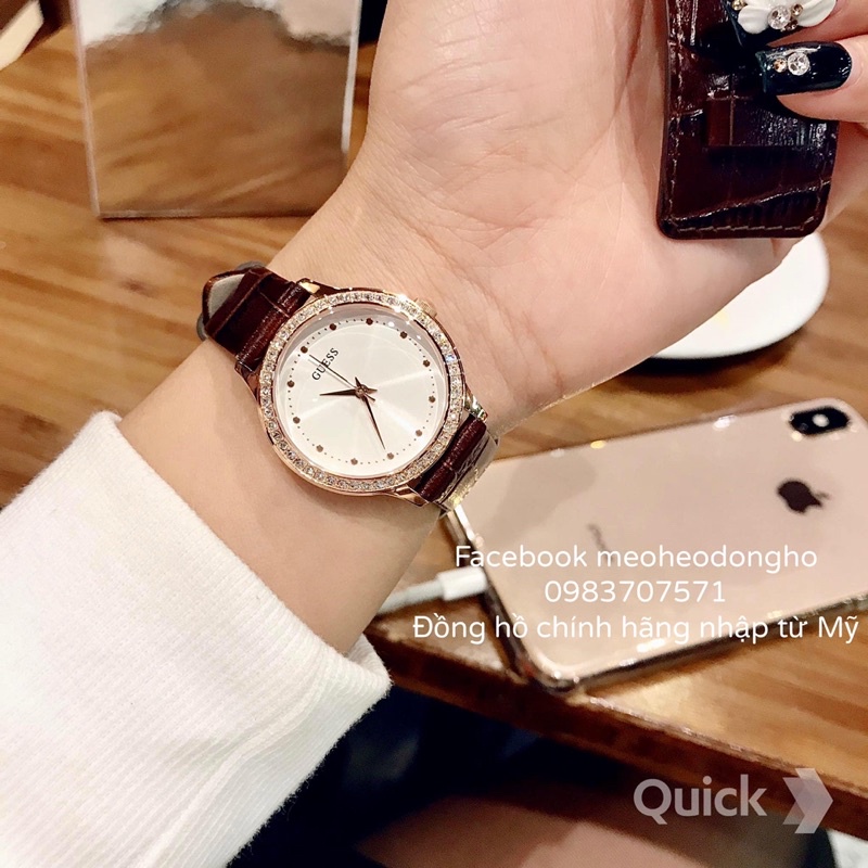 ĐỒNG HỒ NỮ GUESS CASUAL BROWN CUFF