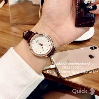 (Auth) ĐỒNG HỒ NỮ GUESS CASUAL BROWN CUFF