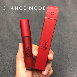 son kem 3CE soft lip lacquer mã CHANGE MODE (màu đỏ lạnh)