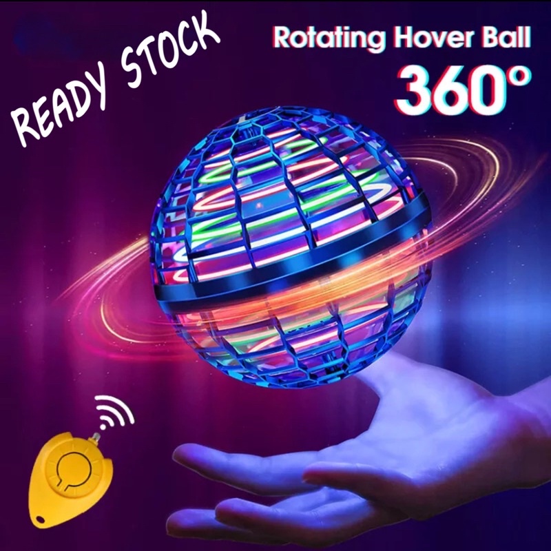 Đồ Chơi Bay Orb Xoay 360 Độ° Boomerang Đèn LED RGB-LED Có Thể Xoay Được