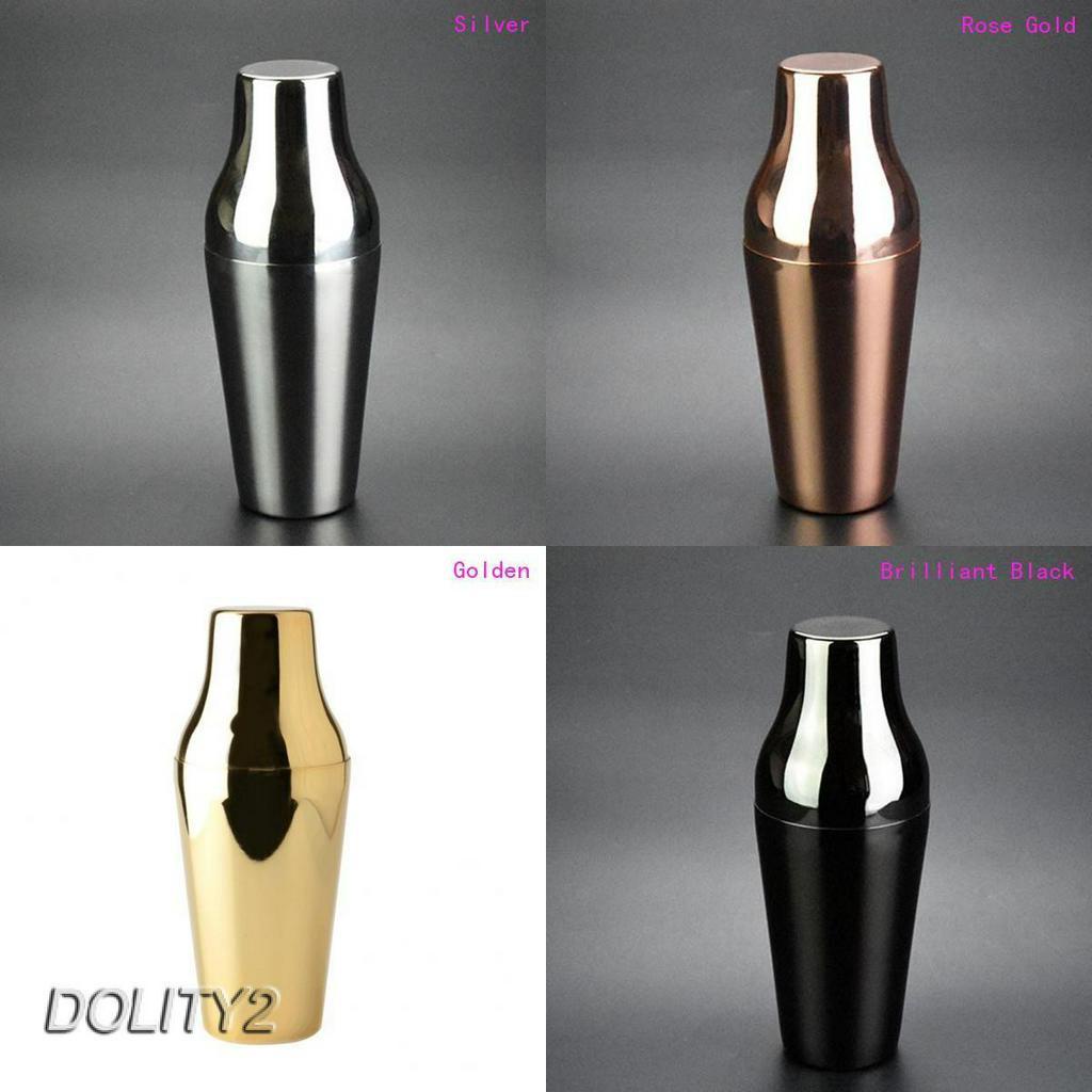 Bình Lắc Cocktail Bằng Thép Không Gỉ Màu Bạc 2 Cái