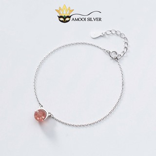Lắc tay bạc s925 mèo dâu - amooi silver at18