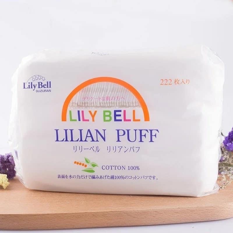 Bông tẩy trang Lily puff bản Nhật