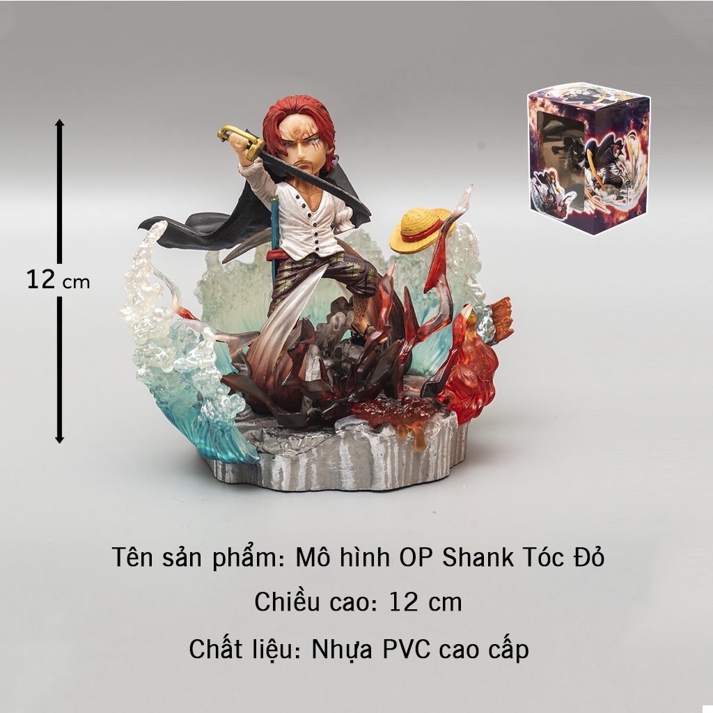 Mô hình One Piece Shank Tóc Đỏ , mô hình OnePiece Figure Shank Haki Shop