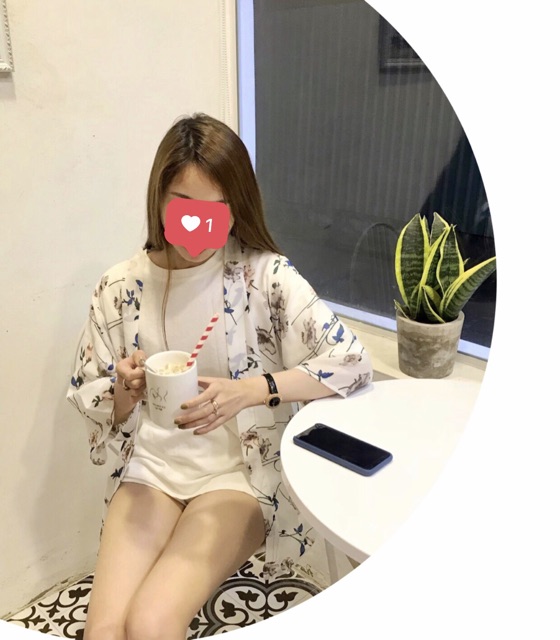 Áo Kimono Hoa Nhã Nhặn Siêu Xinh | BigBuy360 - bigbuy360.vn