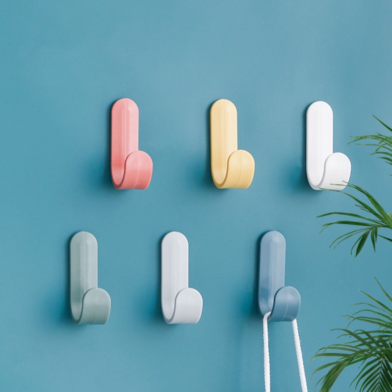 Móc Treo Đồ Gắn Tường Màu Sắc Đơn Giản Móc dán tường SIGO