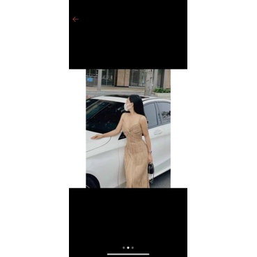 Đầm maxxi dài .2 dây xoén ngực vải thun xốp hàng quảng châu .có 4 màu xinh xỉu.ly89