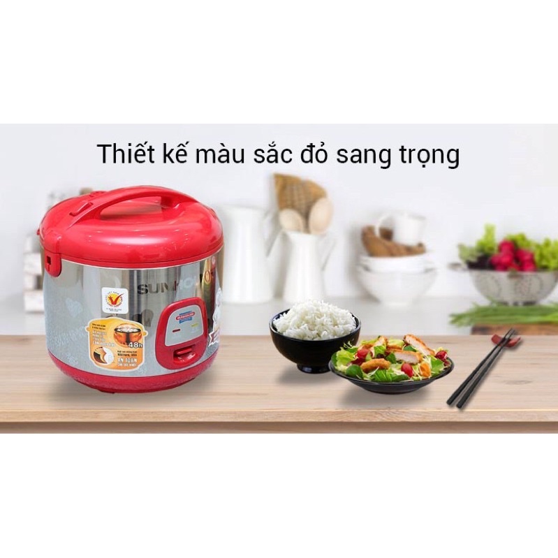 NỒI CƠM ĐIỆN SUNHOUSE SH18S 1.8L BẢO HÀNH 12 THÁNG