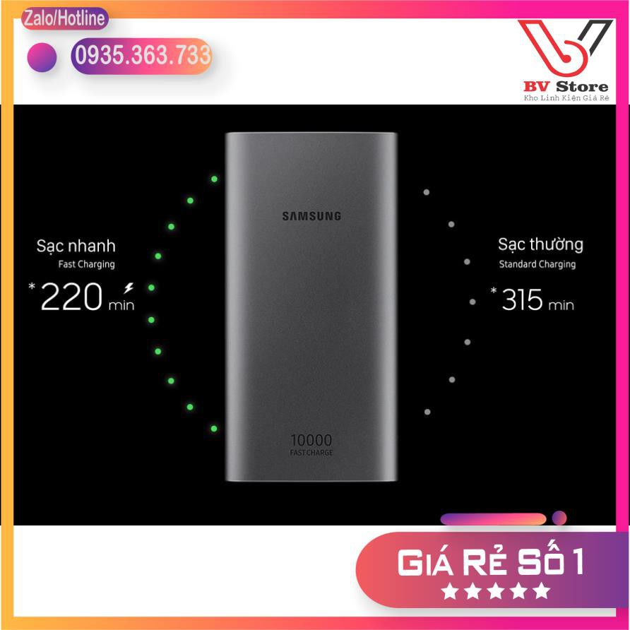 Pin sạc dự phòng 10000mAh💖 FREE SHIP 💖Samsung 10000mAh chuẩn Type C EP-P1100 sạc siêu nhanh 15W | BigBuy360 - bigbuy360.vn