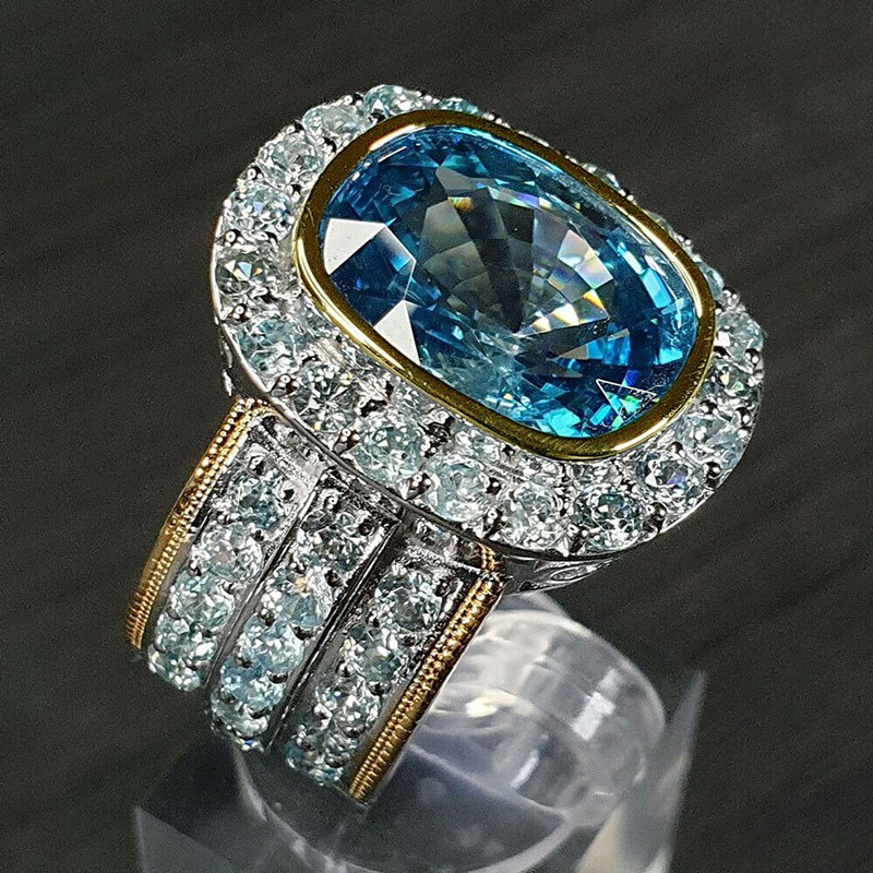 Nhẫn Cưới Đính Đá Zircon Sang Trọng