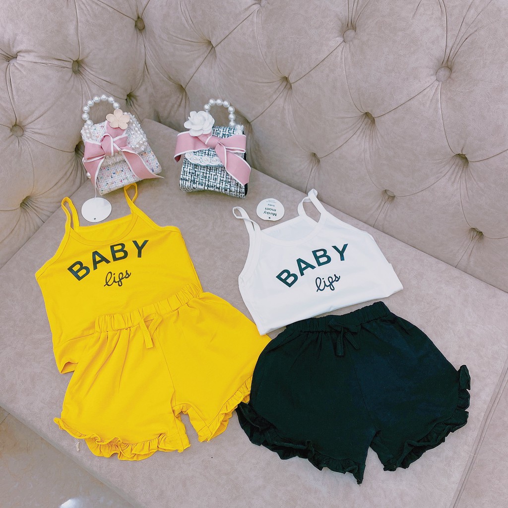 Bộ cotton cao cấp 2 dây BABY