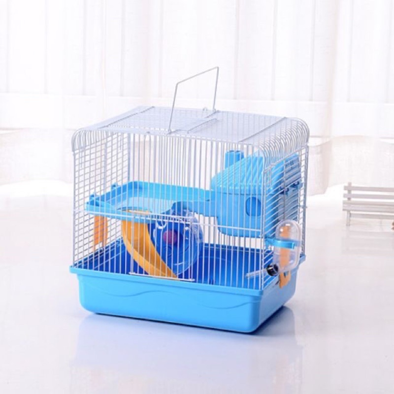 Lồng xì trum nhà liền full phụ kiện nuôi hamster sóc