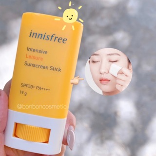 Kem chống nắng innisfree dạng thanh lăn 𝐈𝐧𝐭𝐞𝐧𝐬𝐢𝐯𝐞 𝐋𝐞𝐢𝐬𝐮𝐫𝐞 𝐒𝐮𝐧𝐬𝐜𝐫𝐞𝐞𝐧 𝐒𝐭𝐢𝐜𝐤
